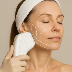 Woman having HI-FU to reduce wrinkles call LA LIPO Ilford Now!
