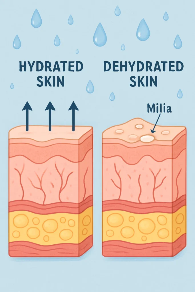 The importance of hydration and milia production Ilford