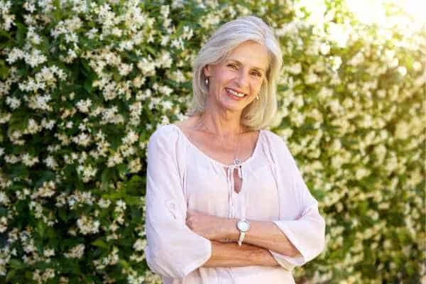 Older woman happy with urinary incontinence treatment Ilford